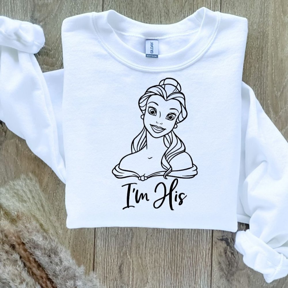 Disney I'm His- Beauty and the Beast Sweatshirt Sweater